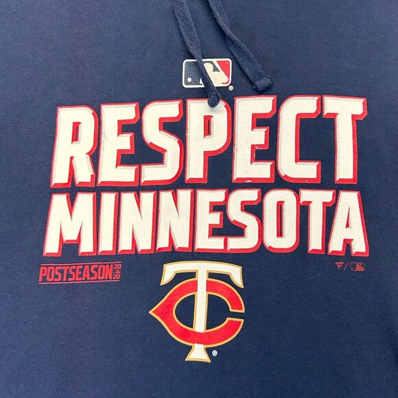 Minnesota Twins Hoodie Men's Large Pullover Respect Postseason 2020 Fanatics - Picture 2 of 9